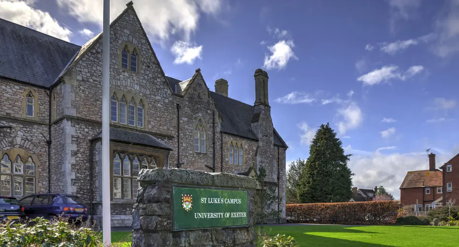 The main entrance to St Luke's Campus, Exeter